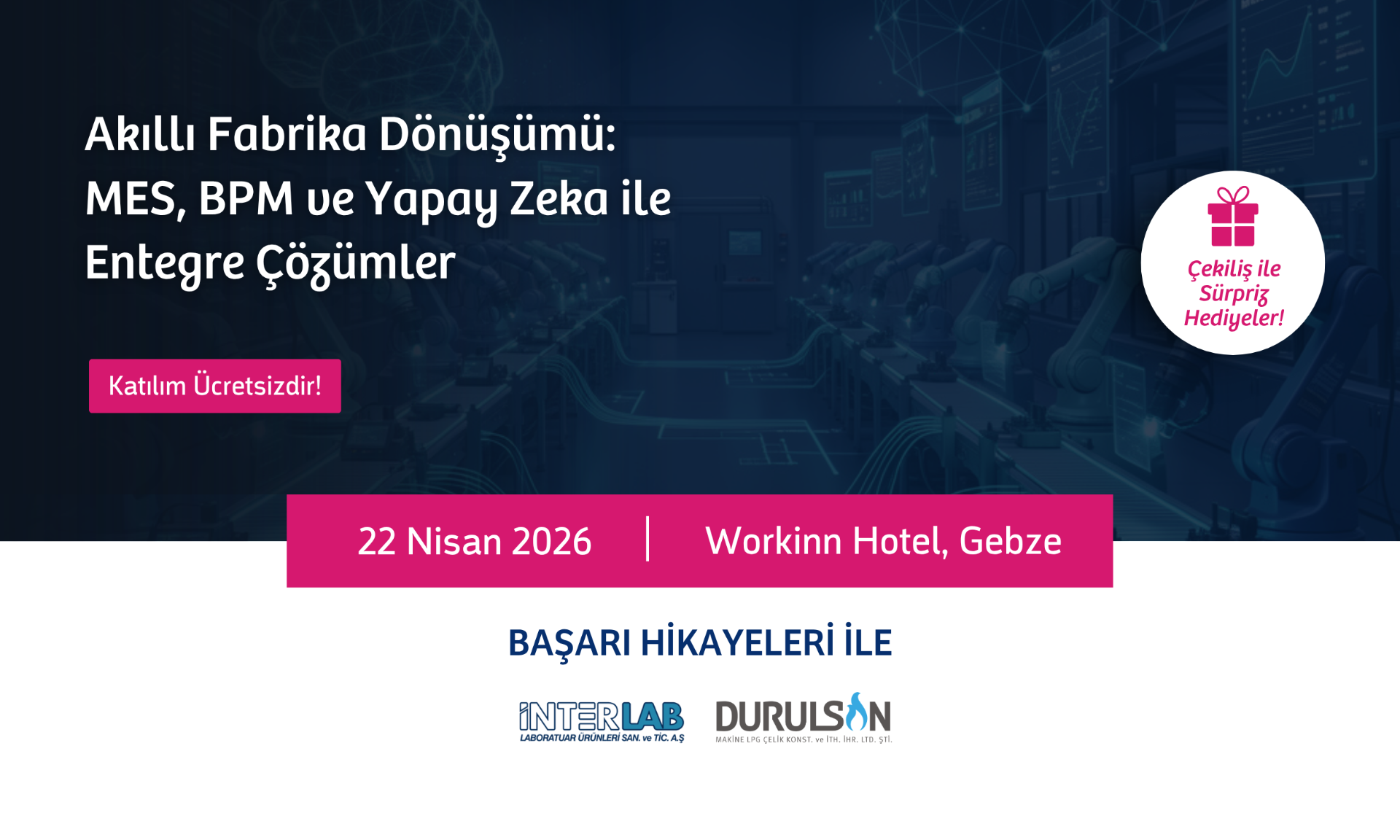 Akıllı Fabrika Dönüşümü: MES, BPM ve Yapay Zeka ile Entegre Çözümler